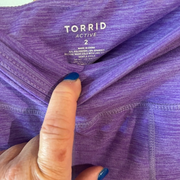 Torrid active activewear size 2 leggings purple - Picture 2 of 3